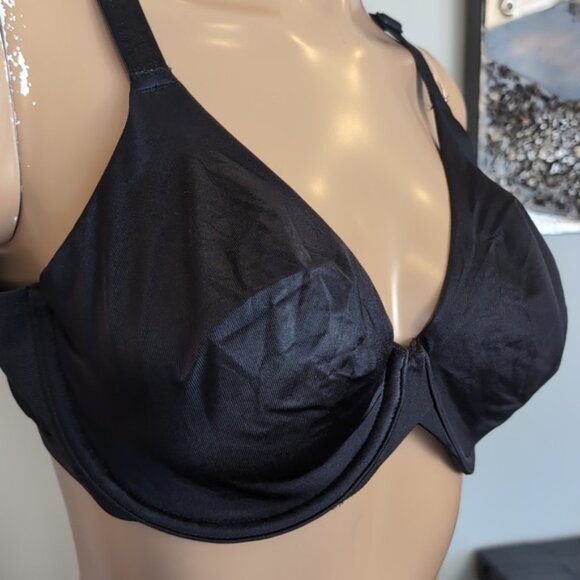 💙Penningtons Ti Voglio Sofia Soft Cup Microfibre Bra Black Mesh Underwire 42C - Picture 4 of 12